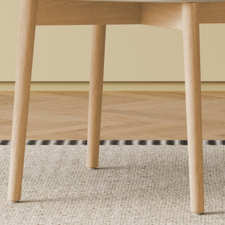 Sunvega Mid-Century Modern Ash Wood Dining Chairs Set of 2 for Kitchen and Living Room