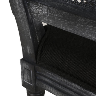 Sunvega French Country Dining Chairs with Upholstered Seats and Weathered Finish