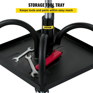 Sunvega 300LBS Capacity Adjustable Rolling Garage Stool with Tool Tray and Wheels