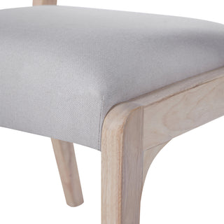 Sunvega Modern Farmhouse PU Dining Chairs with Thick Padded Seat and Solid Wood Legs