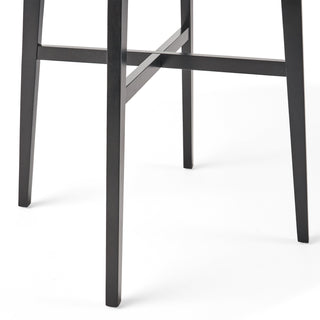 Sunvega Modern Bar Height Dining Table with Rubberwood Legs and Marble Laminate Top