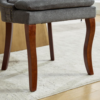 Sunvega Modern Dining Chairs Set of 2 with Double-Layer Cushioning and Mid Back