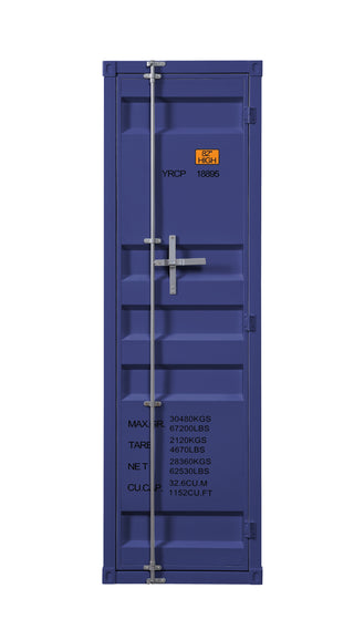 Sunvega Industrial White Cargo Wardrobe with Hanging Rod and Secure Lock