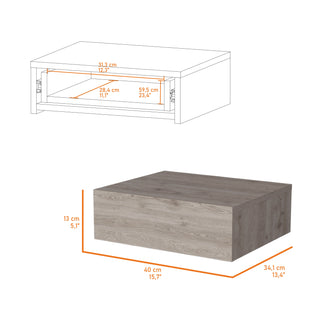Sunvega Floating Nightstand with Spacious Drawer and Sleek Wall-Mounted Design