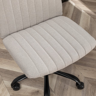 Sunvega Soft Breathable Fabric Upholstery Swivel Office Chair with Thick Foam Padding