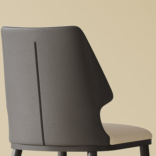 Sunvega Modern Gray and White Dining Chairs Set of 2 for Contemporary Home