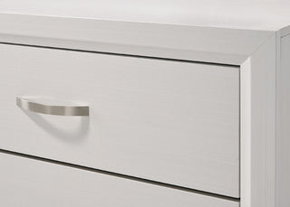 Sunvega Contemporary Gray Finish Wooden Dresser with Six Storage Drawers
