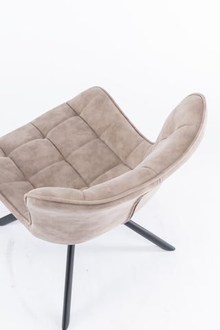 Sunvega Mid-Century Modern Tufted Diamond Pattern Upholstered Swivel Dining Chair