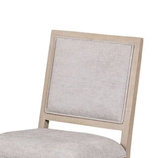 Sunvega Modern Tawny Brown Dining Side Chairs with Ornamental Sunken Panels