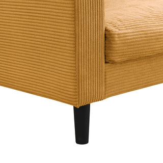Sunvega 74 Inch High Resilience Three Seater Sofa with Sturdy Wooden Frame