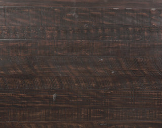 Sunvega Brown and White Gathering Dining Table with Leaf in Country Style