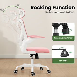 Sunvega Ergonomic Office Chair with Adjustable Headrest and Lumbar Support for Home Office