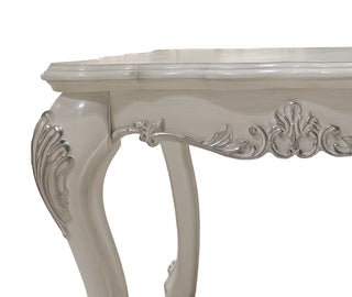 Sunvega Dresden Vintage Bone White Finish Nightstand with Two Spacious Felt-Lined Drawers