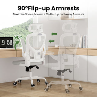 Sunvega Ergonomic Office Chair with Adjustable Headrest and Lumbar Support for Home Office
