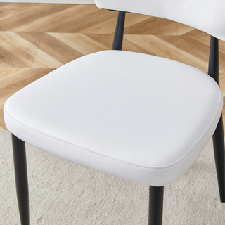 Sunvega Ergonomic Dining Chair with Curved Backrest for Comfortable Minimalist Design