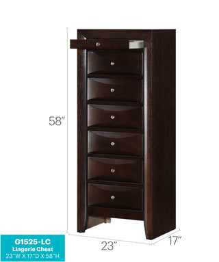 Sunvega Dark Brown Tufted Polyurethane Upholstered King Size Bed Frame