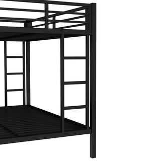Sunvega Twin XL over Queen Metal Bunk Bed with Noise Reduction for Teens and Adults