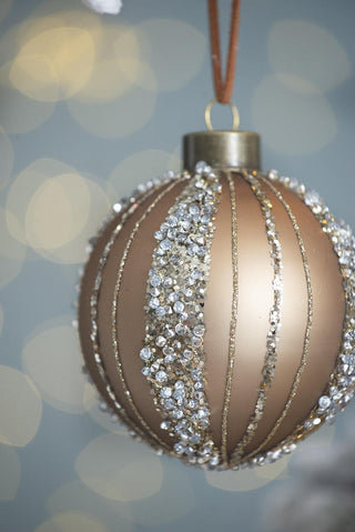 Sunvega Glass Glitter Painted Christmas Ball Ornaments Set of 12 for Holiday Decor