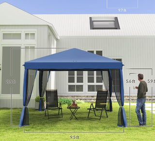 Sunvega Pop Up Canopy Tent with Netting for Instant Shade and Outdoor Gatherings