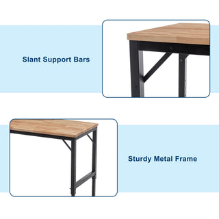 Sunvega 60" Adjustable Height Workbench with Power Outlets and 2000 LBS Capacity
