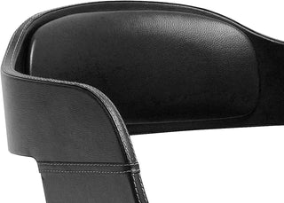 Sunvega Hydraulic Swivel Adjustable PU Leather Barstool for Breakfast Bars