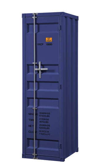 Sunvega Industrial White Cargo Wardrobe with Hanging Rod and Secure Lock