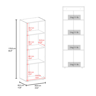 Sunvega Three-Door Freestanding Closet with Hanging Rod and Shelves for Bedroom