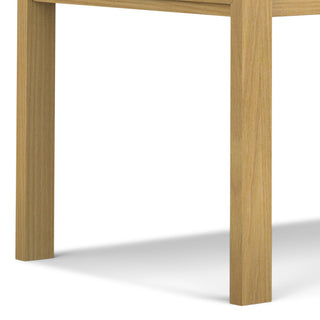 Sunvega Handcrafted Solid Wood Oak Veneer Dining Table for 6 People
