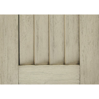 Sunvega Antique White Solid Wood Bench with Lift Top Storage and Cushioned Seat