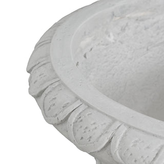 Sunvega Light Grey MGO Garden Urn with Drainage Hole and Stopper