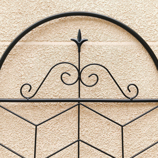 Sunvega 4 Pack 86.7" x 19.7" Metal Trellis for Climbing Plants Outdoor Rustproof