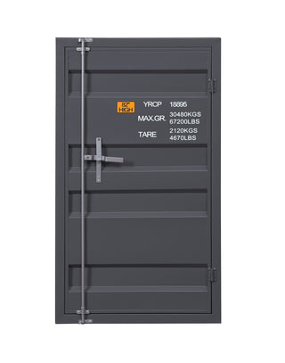 Sunvega KD Metal Cargo Blue Storage Chest with Recessed Panels and Lock