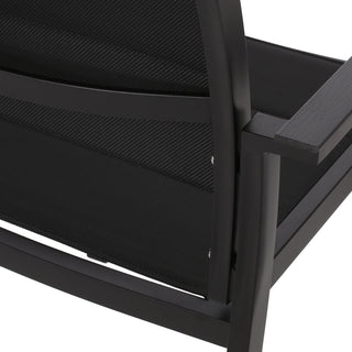 Sunvega Modern Outdoor Dining Chairs with Sleek Aluminum Frame and Weather Resistant Mesh