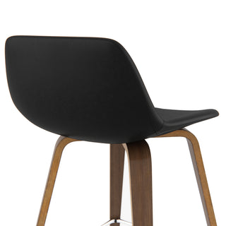 Sunvega Mid Century Modern Bentwood Counter Bar Stool Set of Two