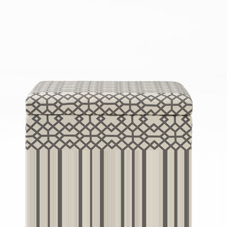 Sunvega Richmond Storage Ottoman with Unique Pattern for Living Room or Bedroom