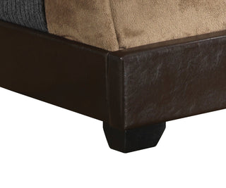 Sunvega Sleek Black Full Bed Frame with Chic Finish for Casual Elegance