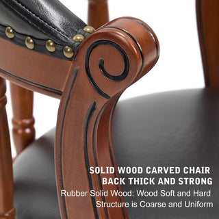 Sunvega Cow Top Leather Swivel Bar Stool with Wooden Back for Kitchen Dining