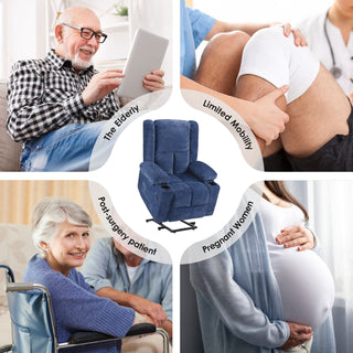 Sunvega Power Lift Recliner Chair with Massage Heat USB Ports and Cup Holders