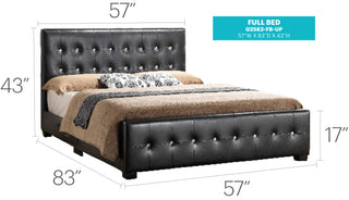 Sunvega Elegant Transitional Queen Bed in White with Chic Finish and Sturdy Build