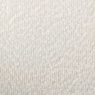 Sunvega Modern Round Boucle Dining Chairs with Textured Upholstery, Set of 2 White