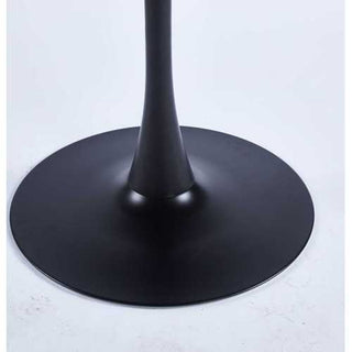 Sunvega 24 Inch Black Square Tulip Dining Table with Sturdy Metal Base for 2-4 Person