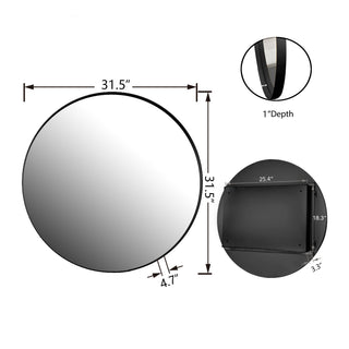 Sunvega Modern White Metal Framed Recessed Medicine Cabinet with Mirror and Storage
