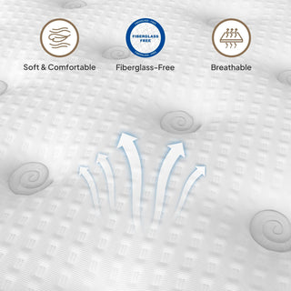 Sunvega 12 Inch King Hybrid Mattress with Pocket Springs and Cooling Gel Memory Foam
