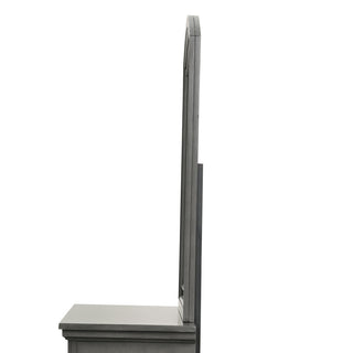 Sunvega Gray Modern Nightstand with Full Extension Drawers and Felt-Lined Top