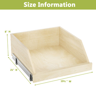 Sunvega Pull Out Cabinet Organizer with Full Extension Rail Slides for Kitchen Pantry