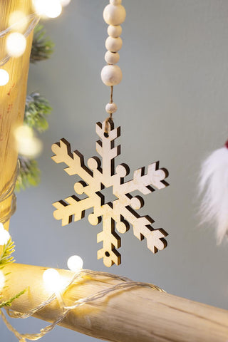 Sunvega Weathered Finish Iron Snowflake Hanging Ball Ornaments for Holiday Decor