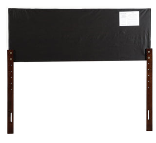 Sunvega Pink Faux Leather Tufted Panel Headboard with Adjustable Height