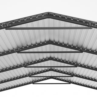 Sunvega Heavy Duty 20x20FT Metal Carport with Galvanized Steel Roof Shelter