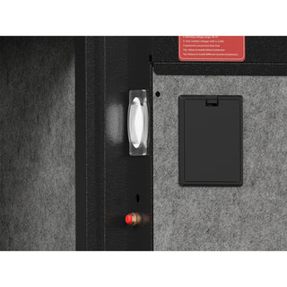 Sunvega 8-Gun Digital Rifle Safe with Removable Shelf and Locking Storage Drawer