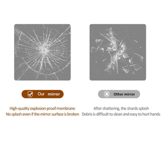 Sunvega Full Length Aluminum Alloy Frame Mirror Shatter-Proof for Bedroom Living Room